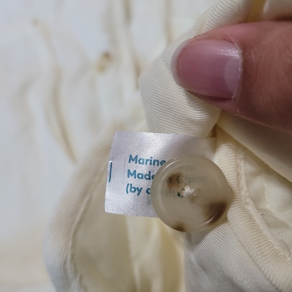 Marine Layer Tiff Quilted White Linen Jacket X-Large - Picture 5 of 5